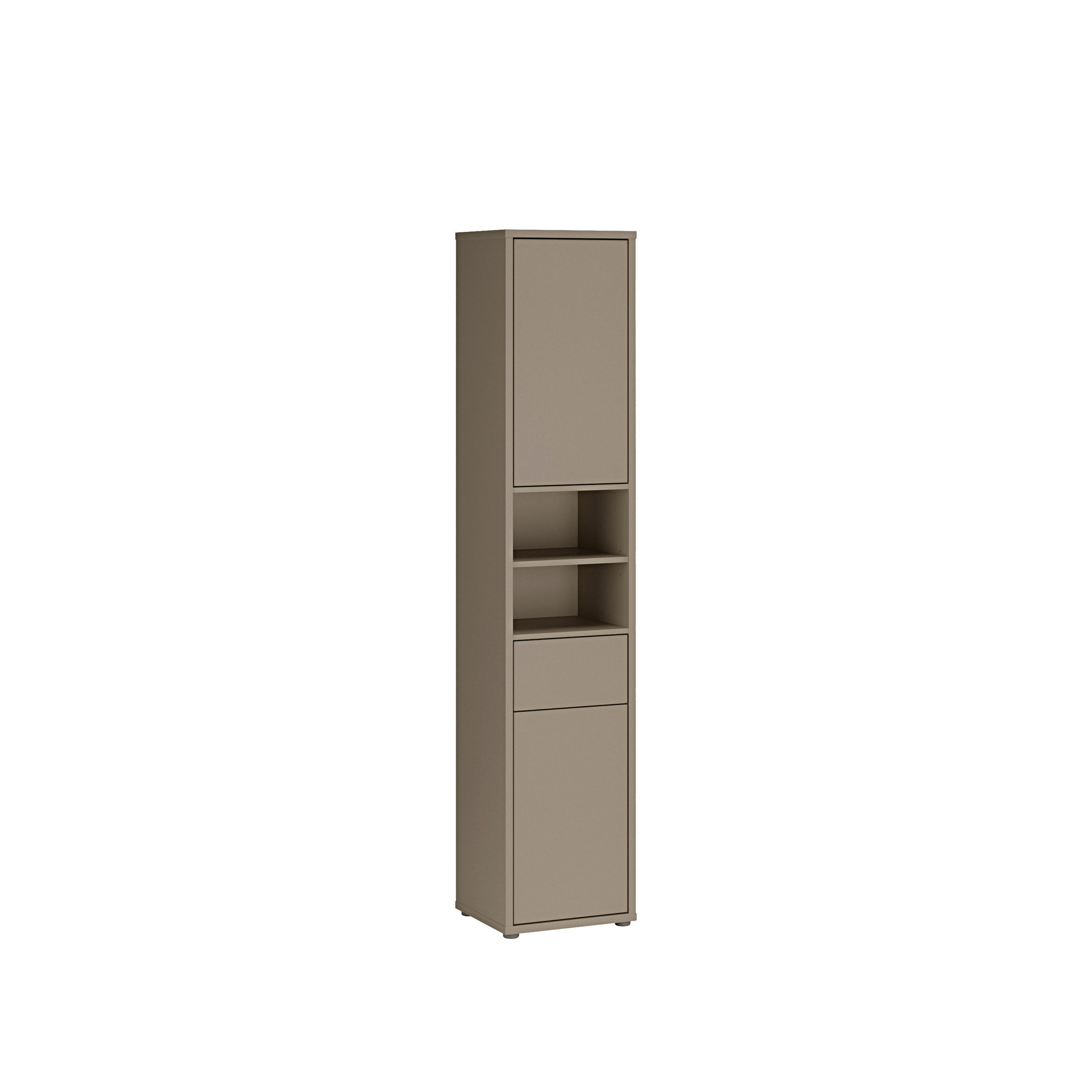 HOCHSCHRANK 39,8/191,9/34,9 cm  - Taupe/Grau, MODERN, Holzwerkstoff/Kunststoff (39,8/191,9/34,9cm) - Xora