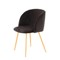 STUHL-SET 2 Stück  in Stahl  - Schwarz, Design, Kunststoff/Metall (54/84/56cm) - Kayoom