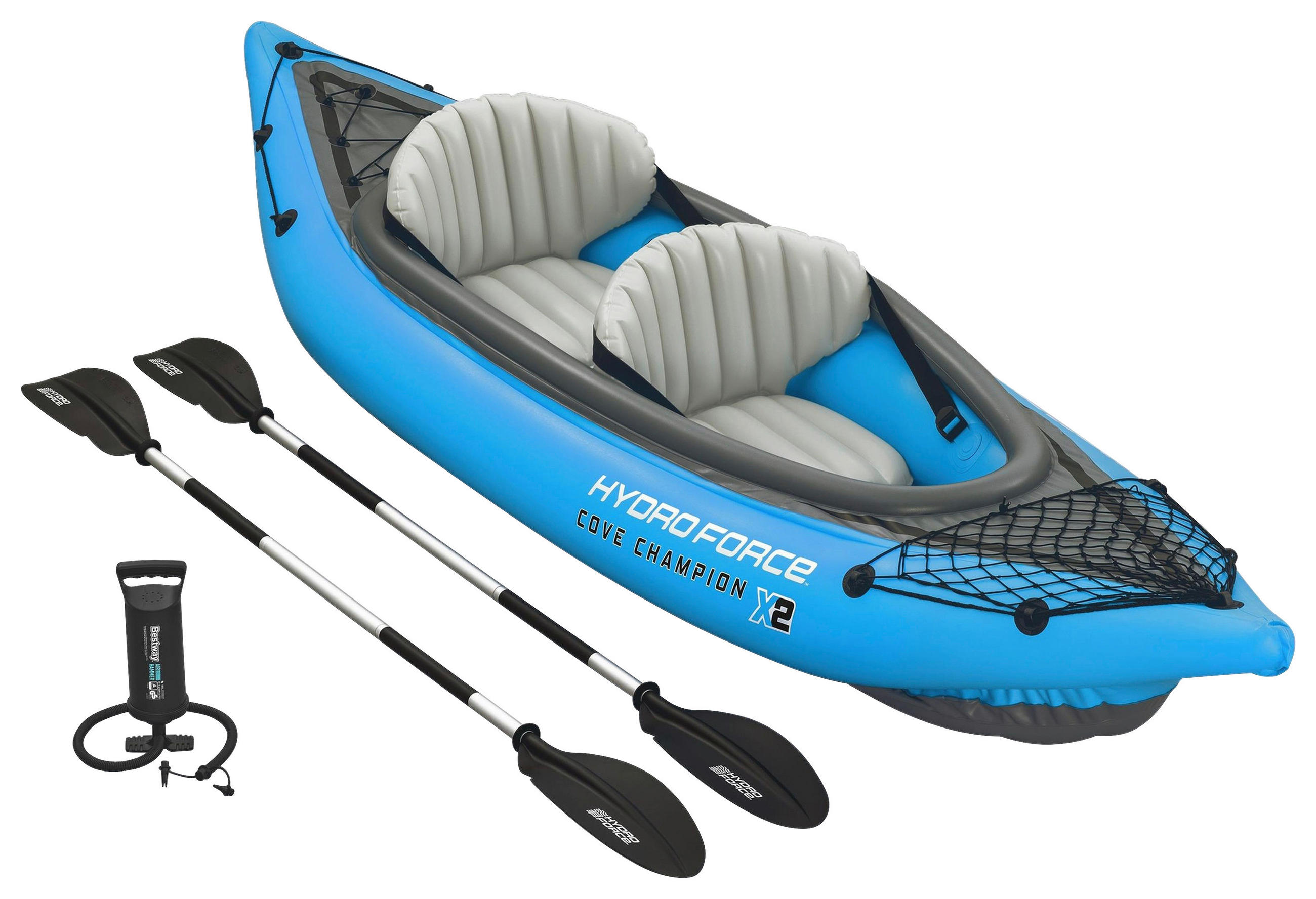 KAJAK 65052 VENTURA KAYAK  - Blau/Grau, KONVENTIONELL, Kunststoff/Metall (331/88cm) - Bestway