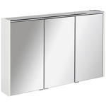 SPIEGELSCHRANK 110/68,3/16 cm  - Alufarben/Weiß, MODERN, Glas/Holzwerkstoff (110/68,3/16cm) - Voleo