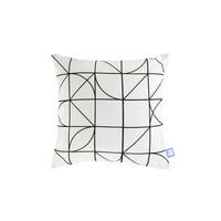 ZIERKISSEN 45/45 cm  - Schwarz/Weiß, Basics, Textil (45/45cm) - Kayoom