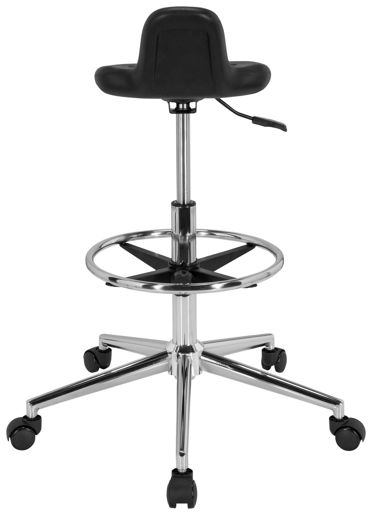 SNURRSTOL  i svart  - silver/svart, Basics, metall/plast (40/61/60cm) - MID.YOU