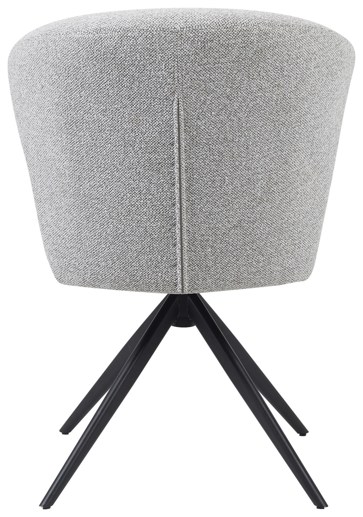 STUHL - Taupe/Schwarz, Design, Textil/Metall (64/89/58cm) - Stylife