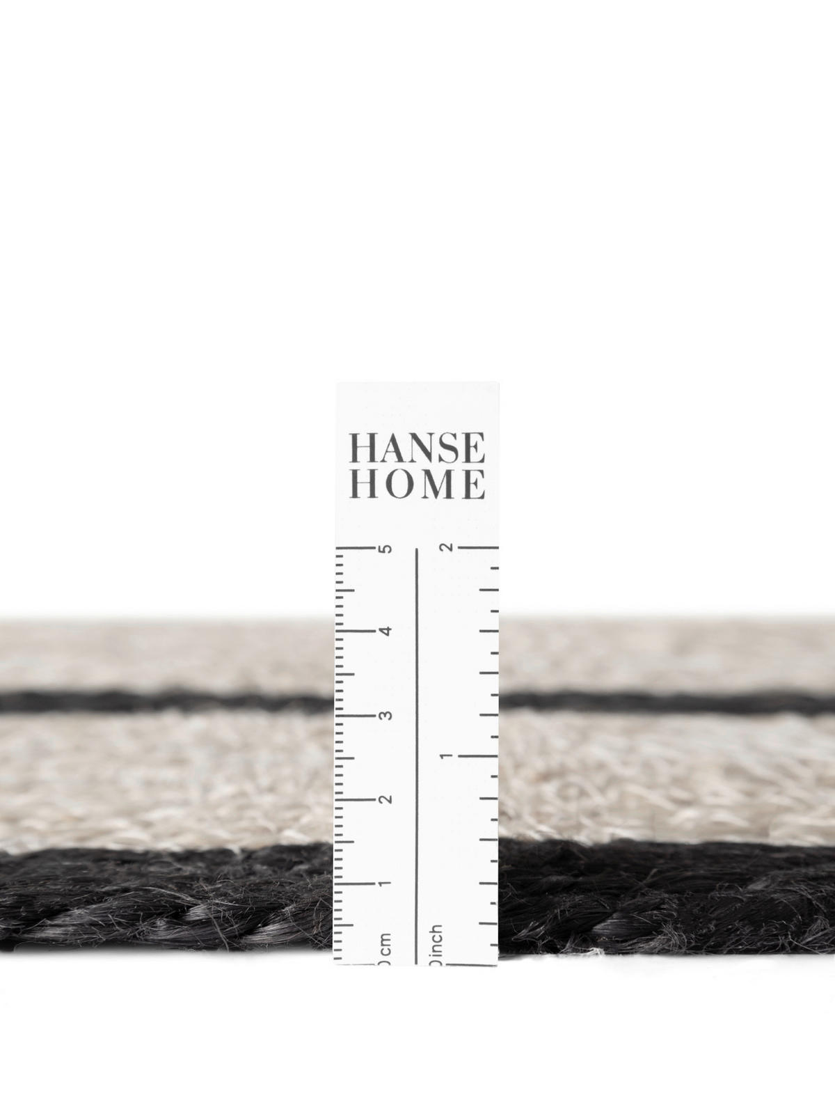JUTETEPPICH 150 cm Jute Braided Creme, Schwarz rund  - Creme/Schwarz, Basics, Textil (150cm) - Hanse Home