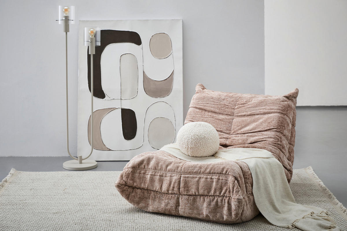 SESSEL in Chenille Hellbraun  - Hellbraun, Trend, Textil (82/70/105cm) - Livetastic