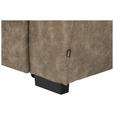 ECKSOFA in Lederlook Taupe  230/263 cm  - Taupe/Schwarz, Design, Kunststoff/Textil (230/263cm) - Hom`in