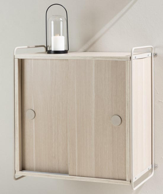 VÄGGHÄNGD MODUL vit  60/68/35 cm  - vit, Design, metall/trämaterial (60/68/35cm) - Niels Andersson