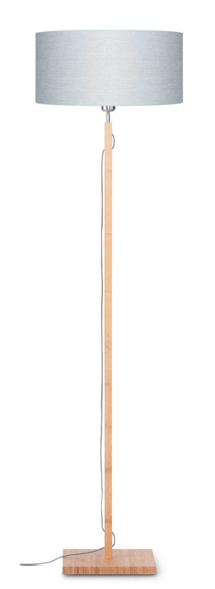 STEHLEUCHTE 47/167 cm    - Hellgrau/Naturfarben, Trend (47/167cm) - Good & Mojo