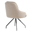 ARMLEHNSTUHL  Beinauswahl, Sitzfläche 360° drehbar, Stoff-/Lederauswahl Flachgewebe  Beige, Rostfarben  - Rostfarben/Beige, Design, Textil/Metall (60/86/66cm) - Dieter Knoll