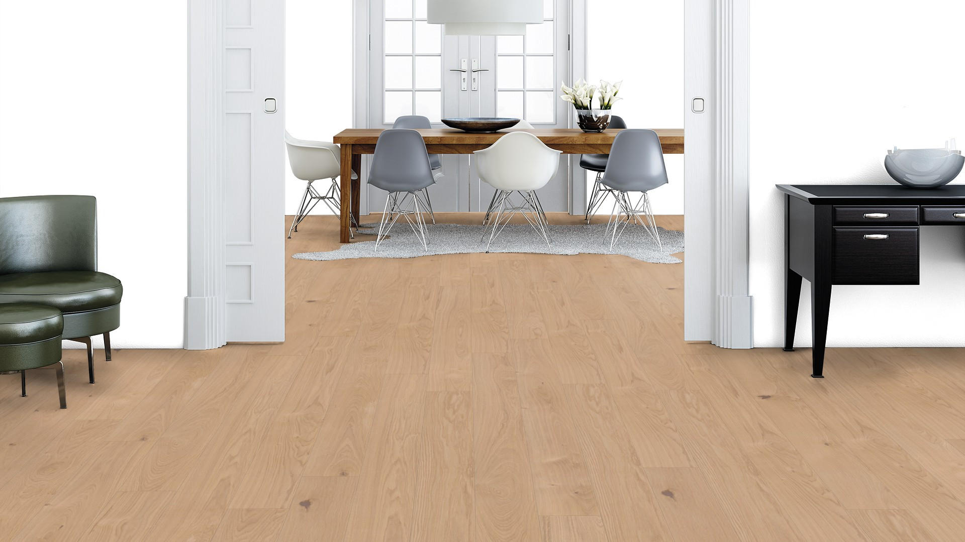 LANDHAUSDIELE, Eiche Kaschmir Pflegefrei Diele  per  m² - Eichefarben, Design, Holz (224,5/19,3/1,3cm) - Weitzer Parkett