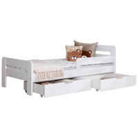 STAURAUMBETT 90/200 cm  in Weiß  - Weiß, MODERN, Holz (90/200cm) - MID.YOU