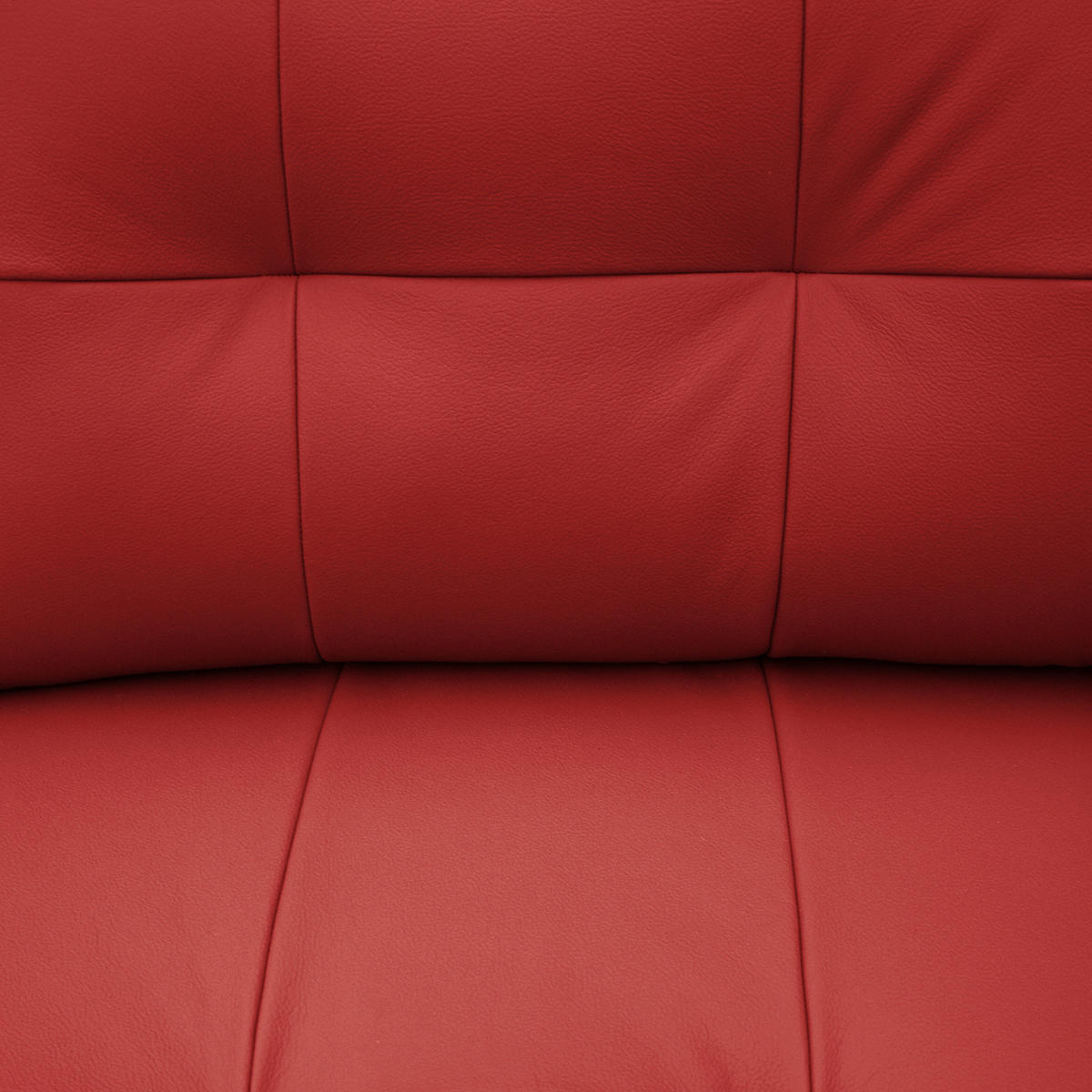 ECKSOFA in Lederlook Echtleder Rot  - Buchefarben/Rot, Design, Leder/Holz (238/168cm) - Livetastic