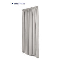 VERDUNKELUNGSVORHANG - Hellgrau, Basics, Textil (135/250cm)