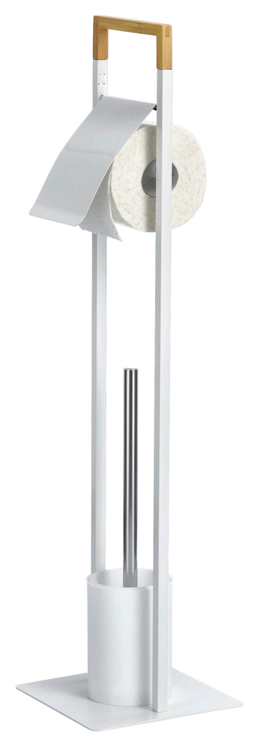 WC-BÜRSTENKOMBINATION - Weiß, Basics, Holz/Kunststoff (19/19/75cm) - Zeller Present