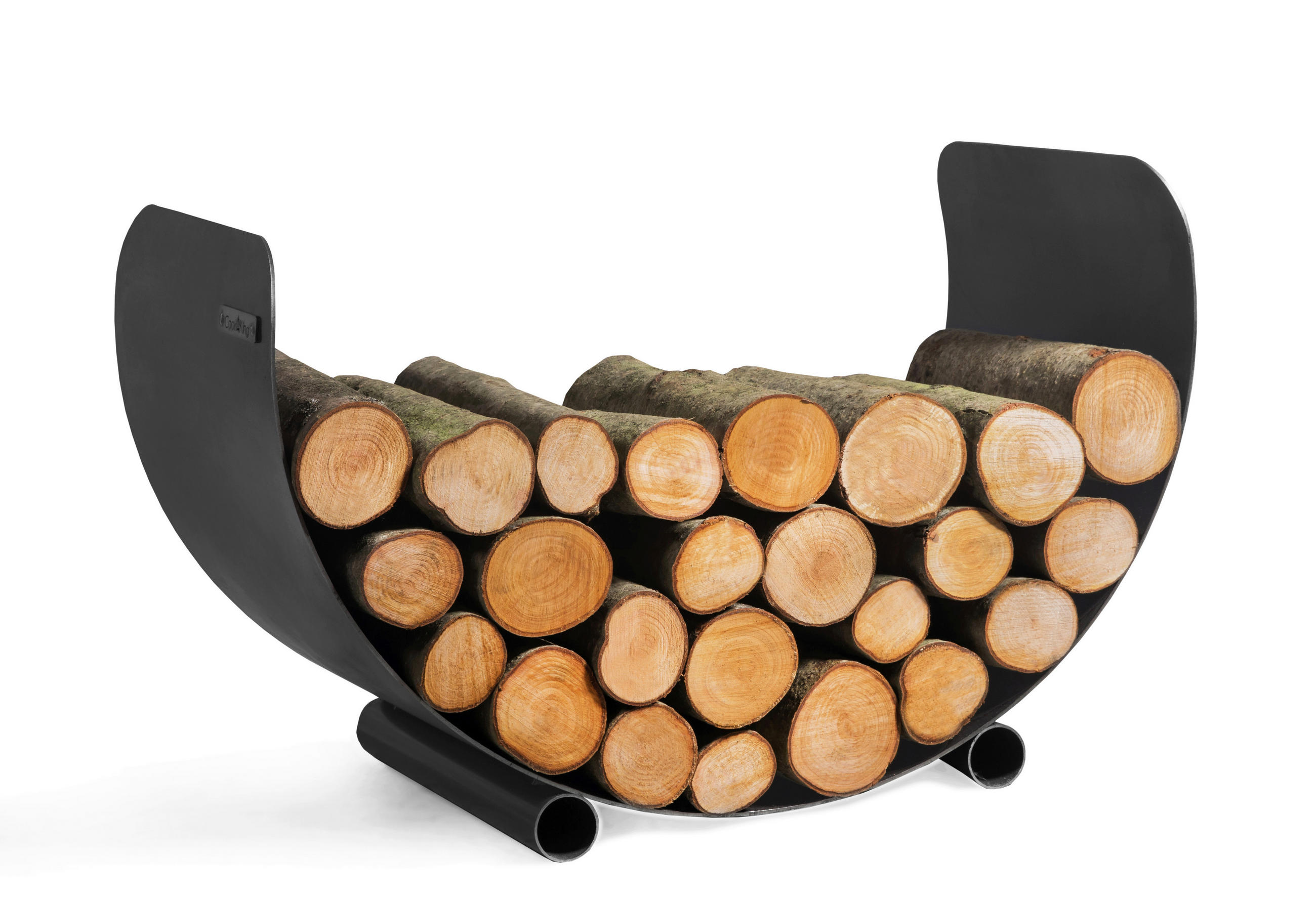 KAMINHOLZREGAL   Metall  - Schwarz, Basics, Metall (70/45cm) - Ambia Garden