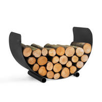 KAMINHOLZREGAL   Metall  - Schwarz, Basics, Metall (70/45cm) - Ambia Garden