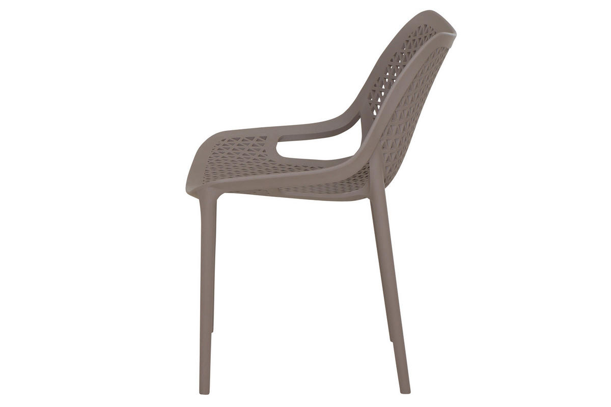 GARTENGARNITUR 3-teilig  - Taupe/Anthrazit, Basics, Holzwerkstoff/Kunststoff (80/81/80cm) - Siena Garden