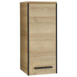 HÄNGESCHRANK 30/70/33 cm  - Eichefarben/Schwarz, Natur, Glas/Holzwerkstoff (30/70/33cm) - Xora