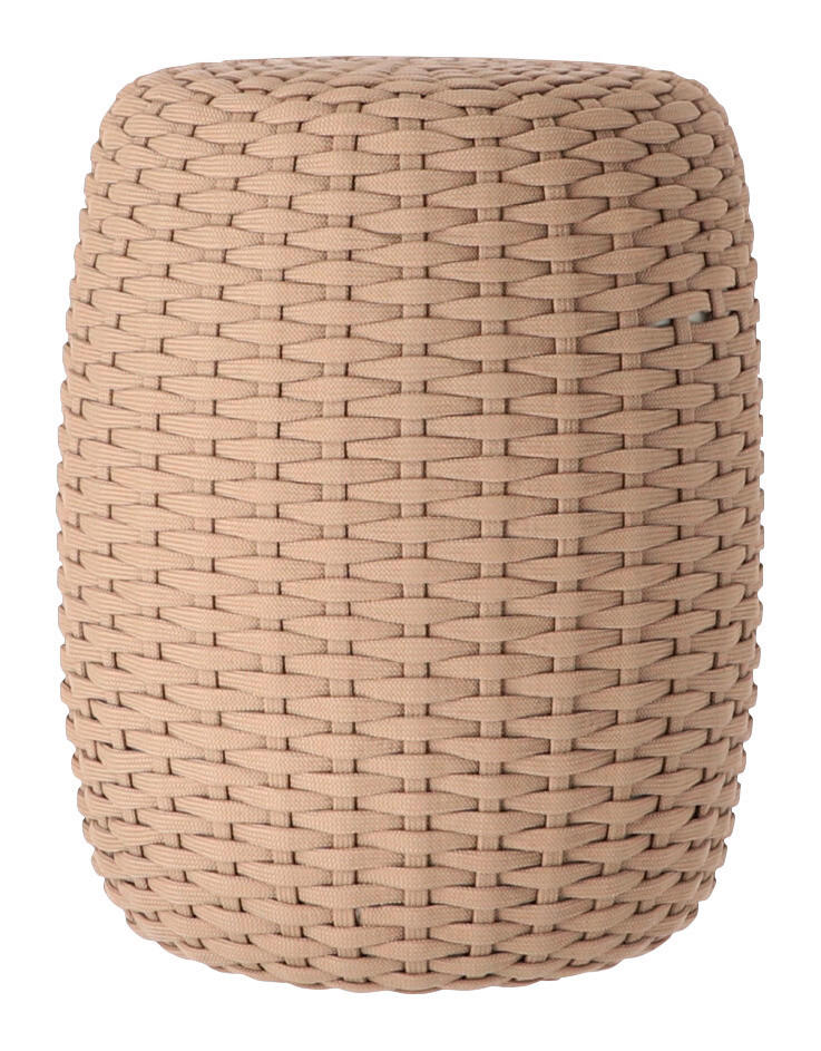 OUTDOORPOUF Taupe 40/50/40 cm  - Taupe, MODERN, Kunststoff (40/50/40cm) - Jan Kurtz