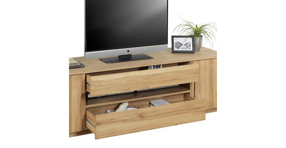 LOWBOARD Kernbuche teilmassiv Buchefarben - Buchefarben, Trend, Holz/Holzwerkstoff (180/53,3/49,5cm) - Linea Natura