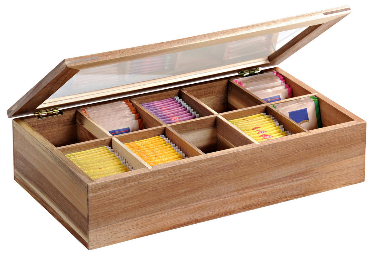 TEEBOX - Akaziefarben, Basics, Holz (36/20/9cm) - Homeware Profession.