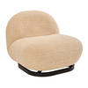 SESSEL in Bouclé Beige  - Beige/Schwarz, Trend, Textil/Metall (75/66/87cm) - P & B