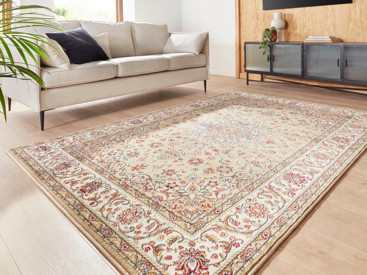 WEBTEPPICH Wohnzimmer 60/110 cm Beige  - Beige, Design, Textil (60/110cm) - Novel
