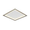 STROPNÉ LED SVIETIDLO, 45/45/6,1 cm - čierna/chrómová, Trend, kov/plast (45/45/6,1cm) - Novel
