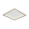 LED-DECKENLEUCHTE 45/45/6,1 cm   - Chromfarben/Schwarz, Trend, Kunststoff/Metall (45/45/6,1cm) - Novel