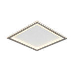 LED-DECKENLEUCHTE 45/45/6,1 cm   - Chromfarben/Schwarz, Trend, Kunststoff/Metall (45/45/6,1cm) - Novel