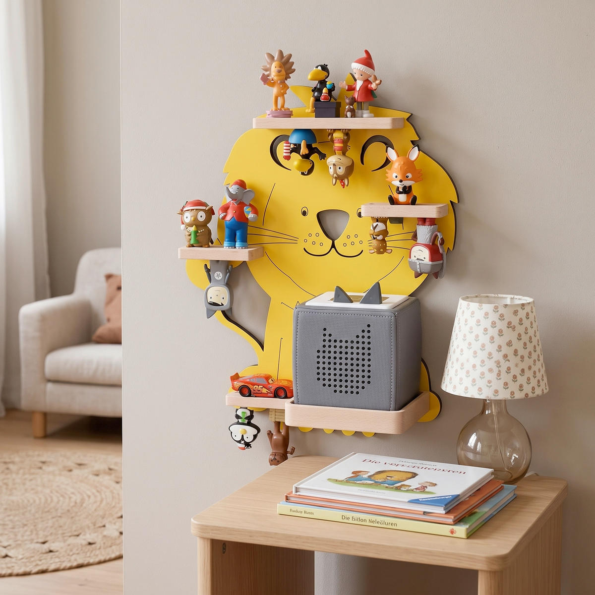 KINDERREGAL Gelb  - Gelb, MODERN, Holzwerkstoff (32/42/19cm) - Livetastic