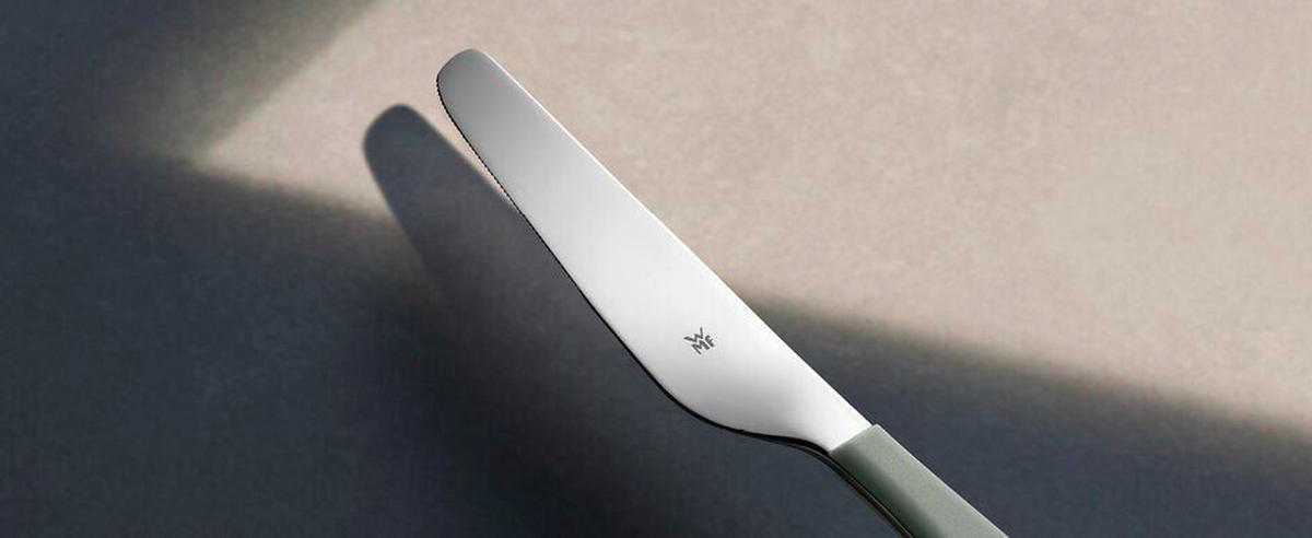 BESTECKSET Emotion 30-teilig Edelstahl  für 6 Personen  - Salbeigrün, Basics, Metall (12,5/12,5/25cm) - WMF