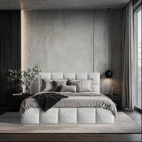 Stoppad säng Cherry 140/200 cm  i ljusgrå  - ljusgrå/svart, Modern, metall/trämaterial (140/200cm) - MID.YOU