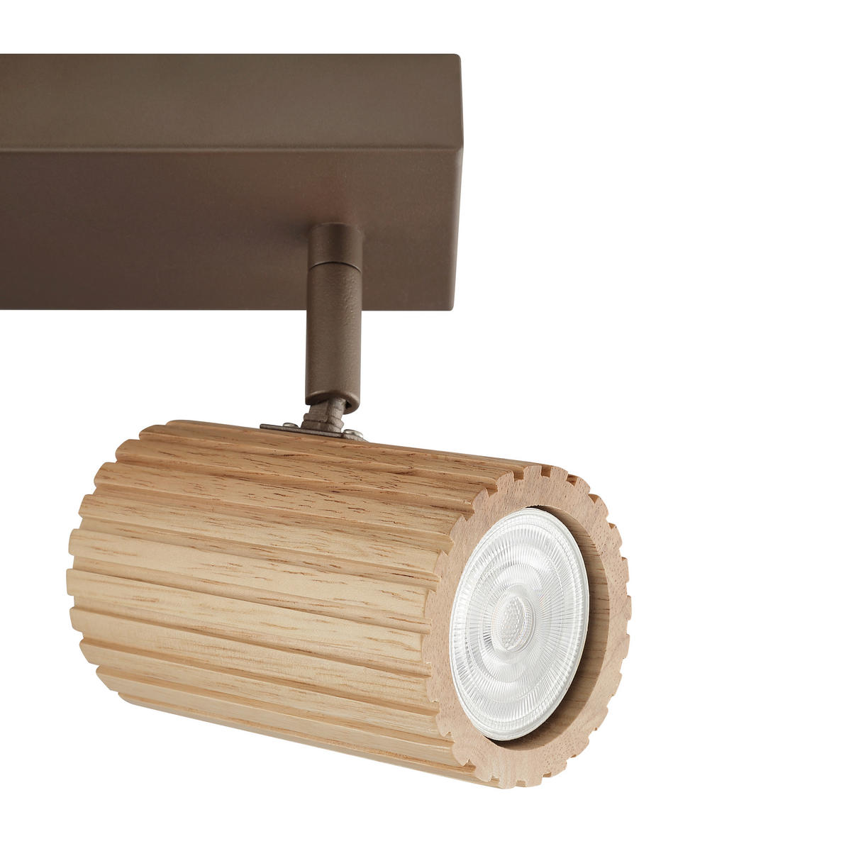 DECKENLEUCHTE LAKEWOOD 31,2/17,6/8 cm  - Braun, Design, Holz/Metall (31,2/17,6/8cm)