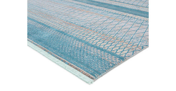 WEBTEPPICH 200/240 cm Tinto Maestro Grau, Türkis rechteckig  - Türkis/Grau, Design, Textil (200/240cm) - Dieter Knoll