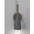 WANDLEUCHTE - Anthrazit, MODERN, Holz/Metall (10/26cm)