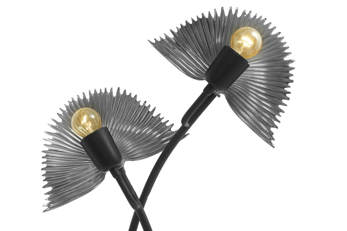 TISCHLEUCHTE 38/16/60 cm   - Silberfarben, Basics, Metall (38/16/60cm) - Kayoom