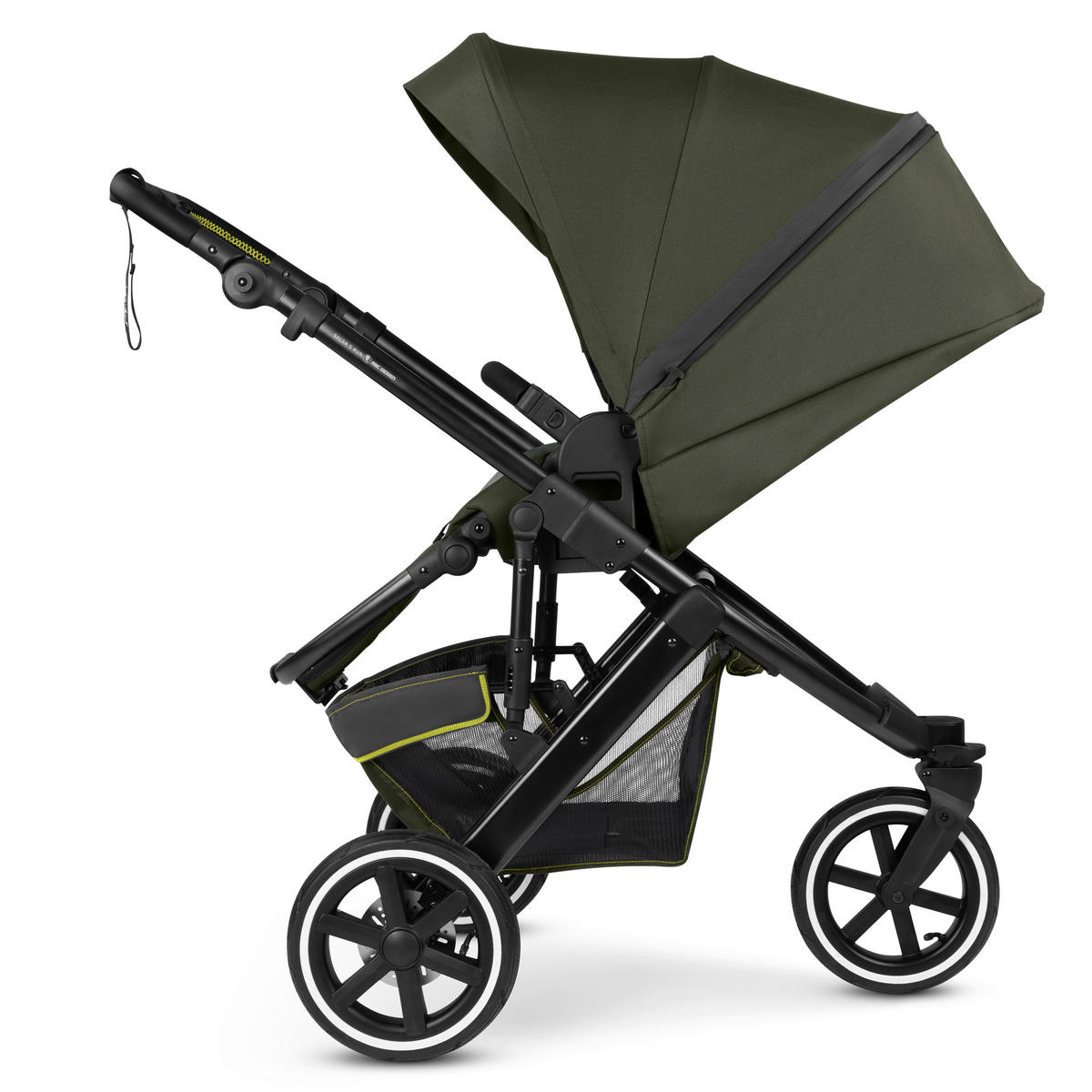 JOGGER Salsa 5 Run  - Schwarz/Olivgrün, Basics, Textil/Metall (65/122/95cm) - ABC Design
