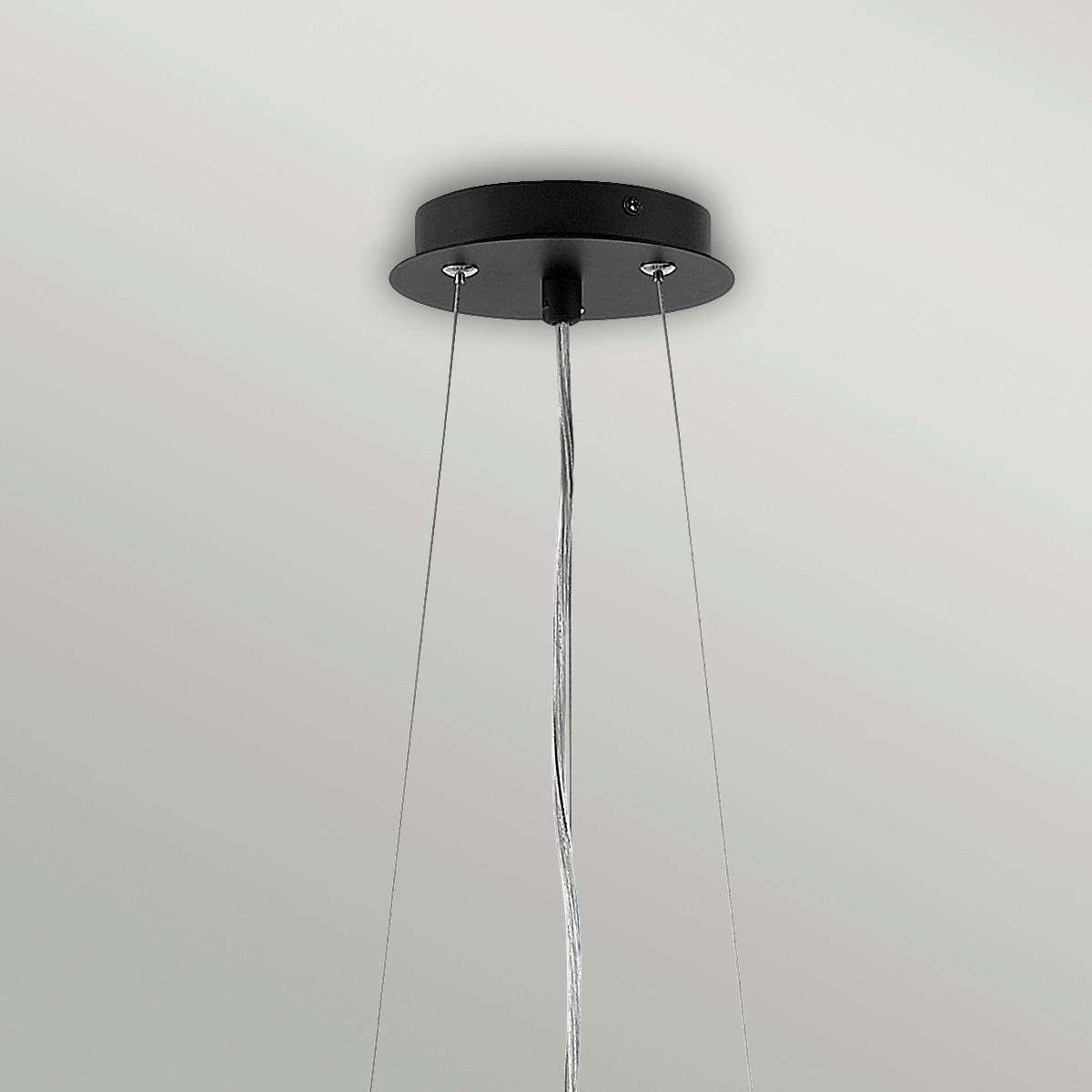 HÄNGELEUCHTE Elstead Zuma 45/47.4 cm   - Schwarz, KONVENTIONELL, Kunststoff/Textil (45/47.4cm) - Elstead Lighting