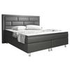 BOXSPRINGBETT 180/200 cm  in Anthrazit  - Anthrazit/Silberfarben, KONVENTIONELL, Textil/Metall (180/200cm) - MID.YOU