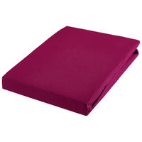 SPANNBETTTUCH Jersey 90-100/200-220 cm  - Beere, Basics, Textil (90-100/200-220cm) - Novel