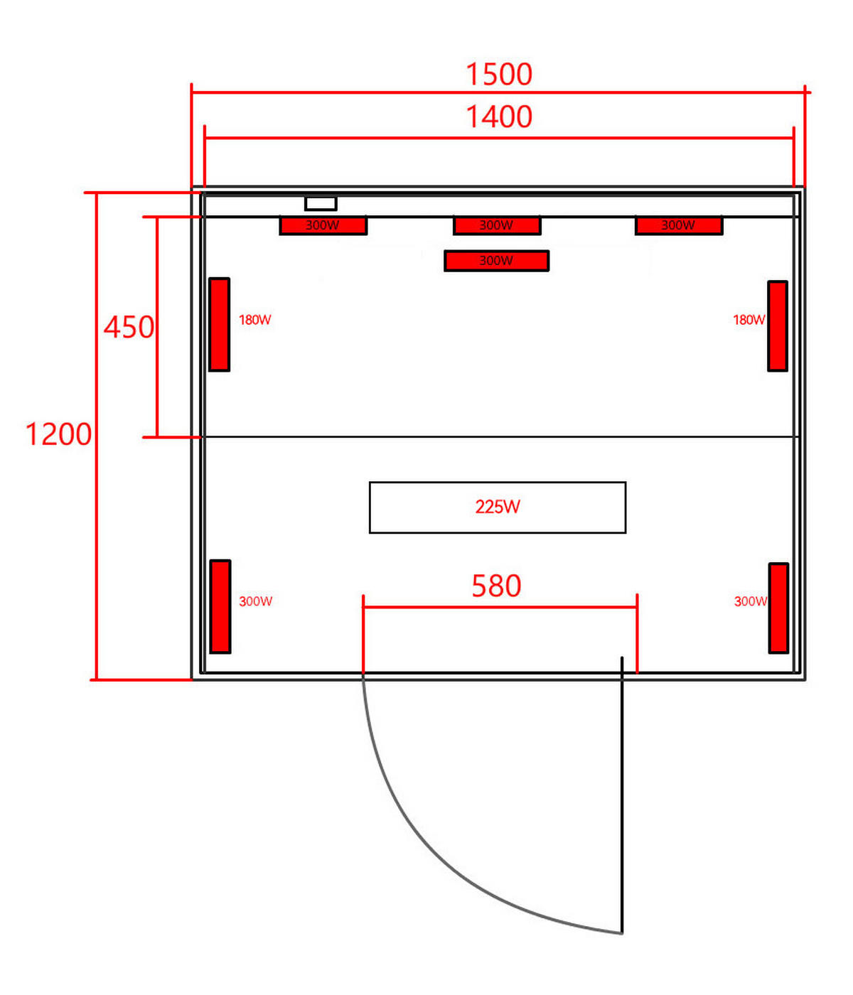 INFRAROTKABINE für 3 Personen OPEN  - Naturfarben, KONVENTIONELL, Holz (150/120/200cm) - Sanotechnik