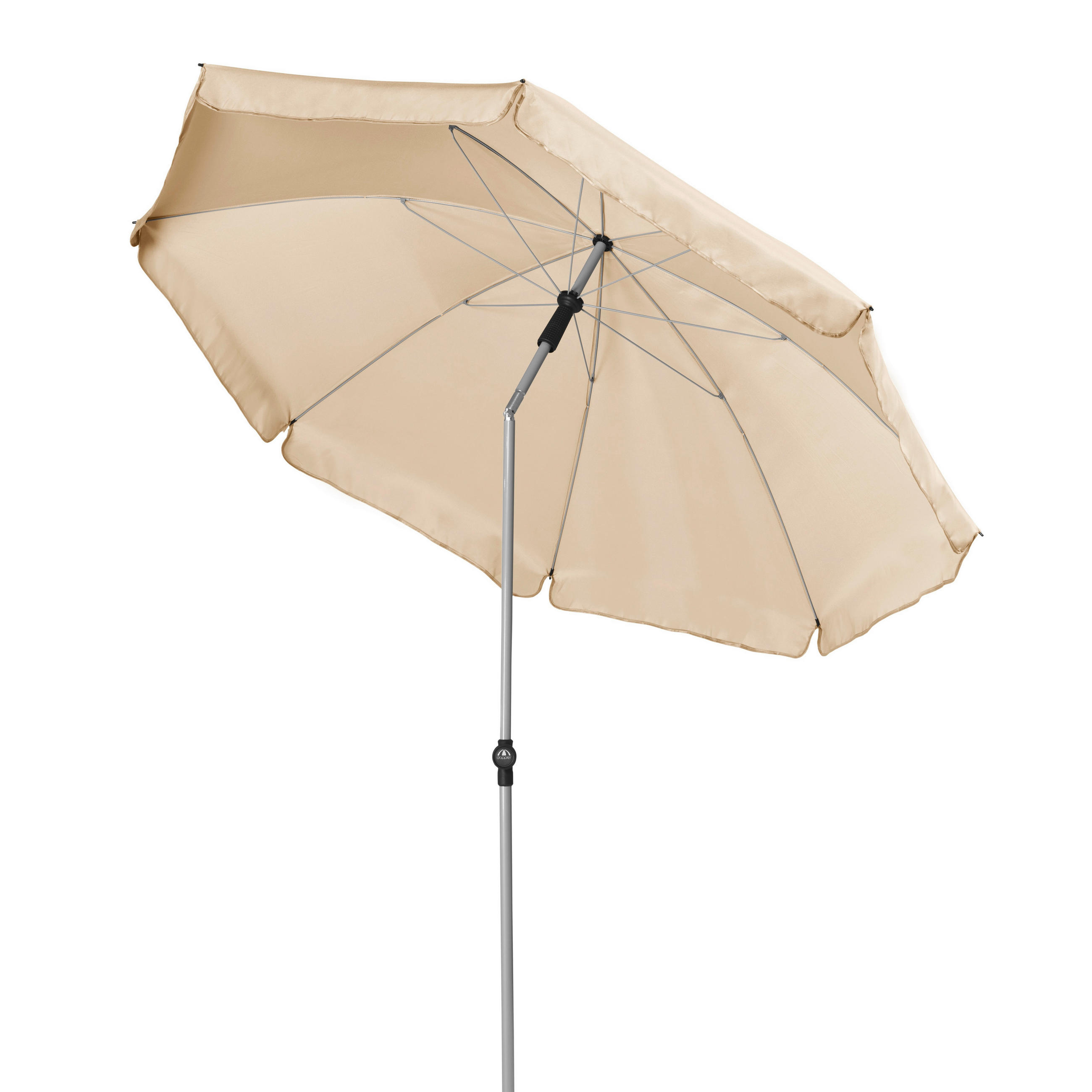 SONNENSCHIRM 200 cm Naturfarben  - Hellgrau/Naturfarben, Basics, Textil/Metall (200/200cm) - Doppler