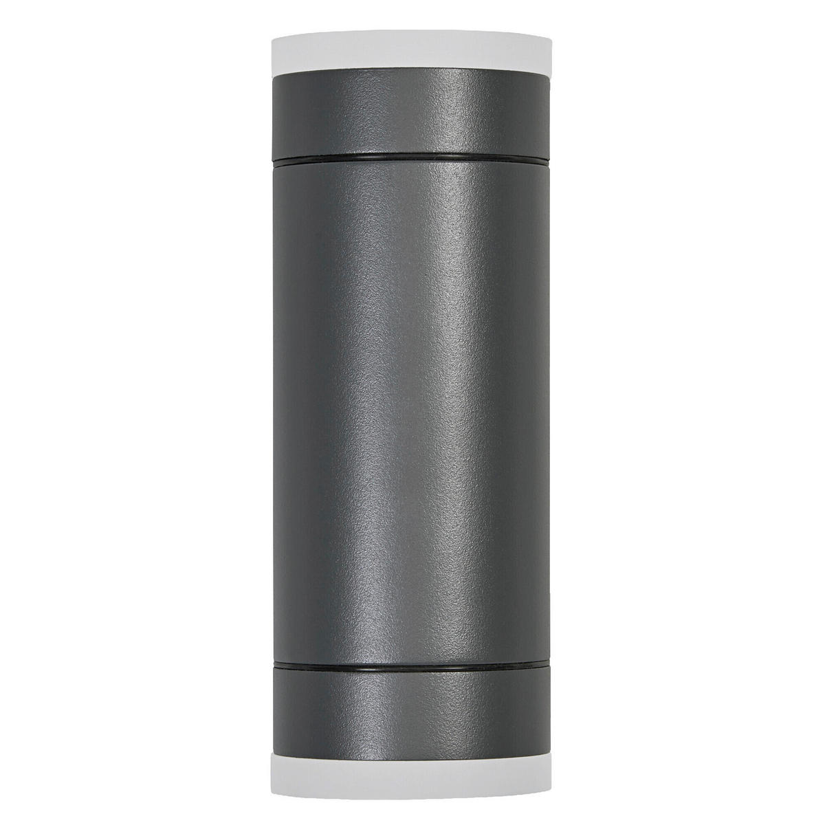 AUßENLEUCHTE 6,5/10/17,6 cm   - Dunkelgrau, Basics, Kunststoff/Metall (6,5/10/17,6cm) - Osram