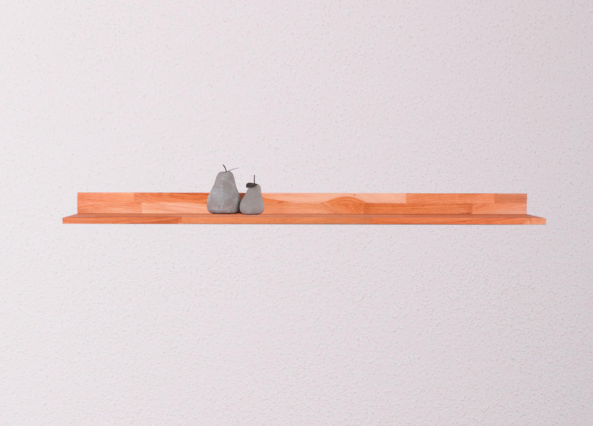 WANDBOARD in 120/8/20 cm Eichefarben  - Eichefarben, Basics, Holz (120/8/20cm)