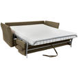 SCHLAFSOFA Webstoff Olivgrün  - Schwarz/Olivgrün, KONVENTIONELL, Kunststoff/Textil (220/89/104cm) - Carryhome