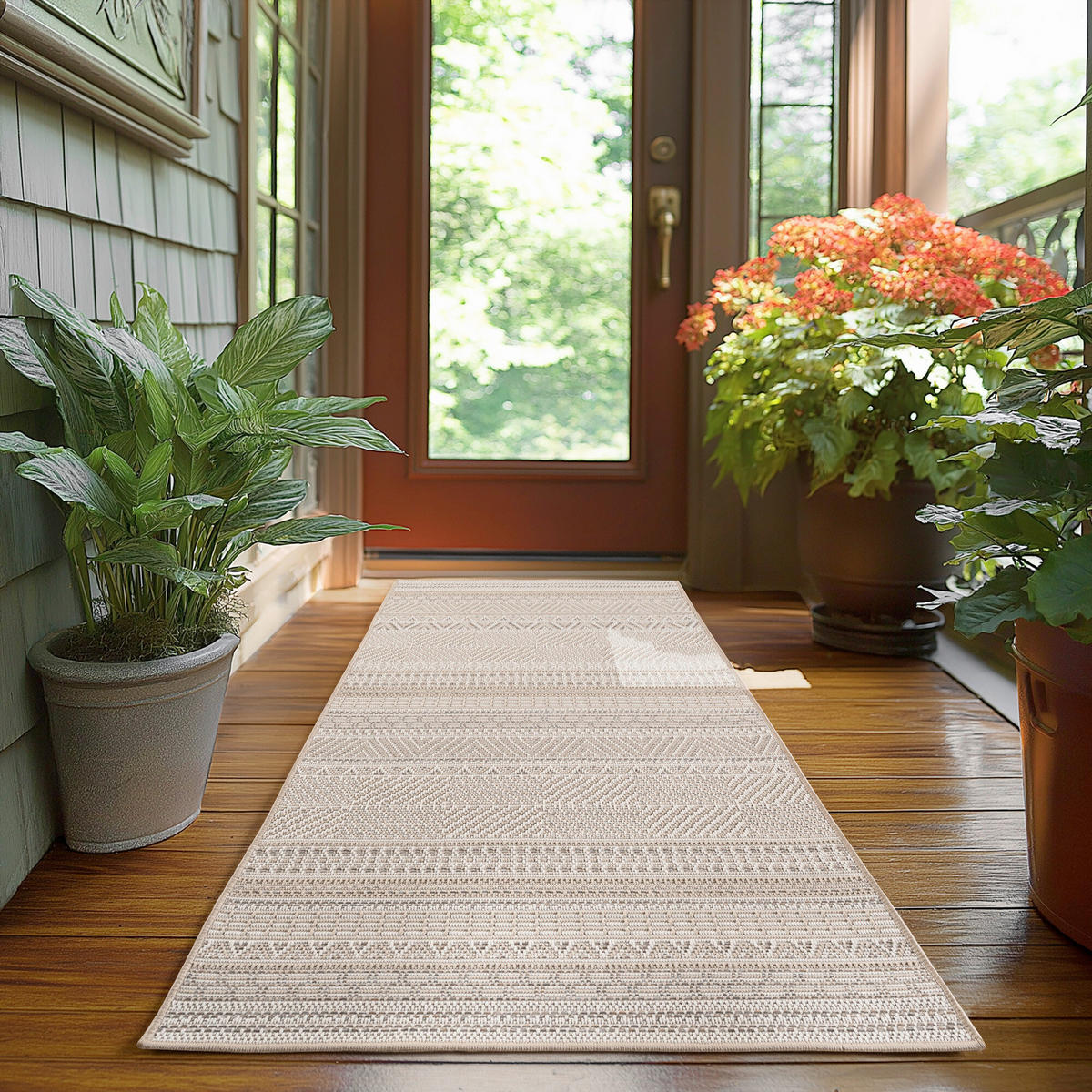 OUTDOORTEPPICH für Terrasse und Balkon 80/250 cm DESERT Beige  - Beige, Design, Textil (80/250cm) - Ayyildiz 