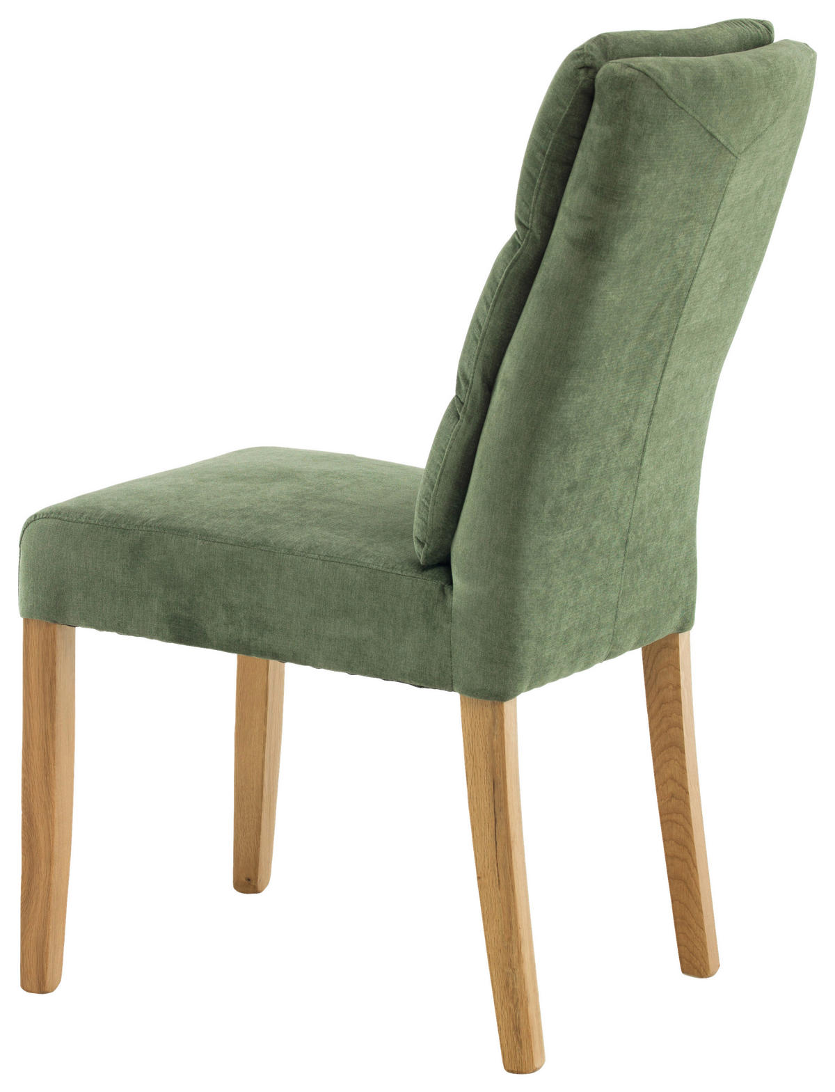 SZÉK fa, textil tölgyfa, sötétzöld  - sötétzöld/tölgyfa, Konventionell, textil/fa (47/95/64cm) - Cantus