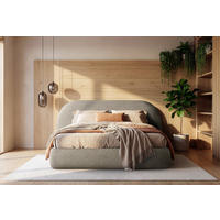 POLSTERBETT 180/200 cm  Taupe  - Taupe/Schwarz, Modern, Holz/Holzwerkstoff (180/200cm) - MID.YOU