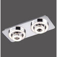 LED-DECKENLEUCHTE 40/17/13 cm   - Chromfarben, Design, Metall (40/17/13cm) - Novel